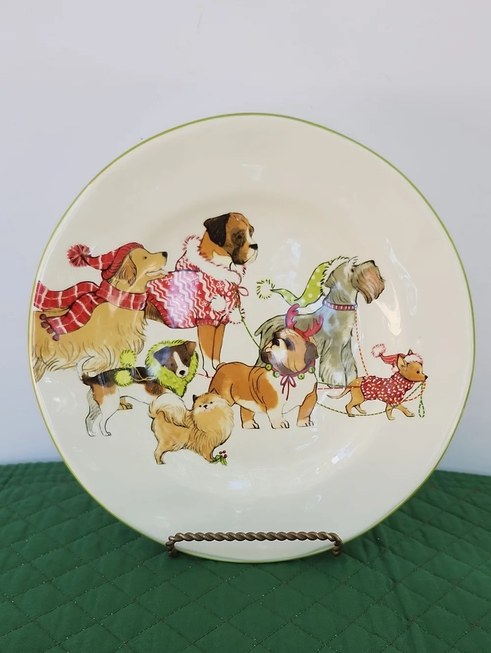 PIER 1 PARK AVENUE PUPPIES COLLECTION PLATE